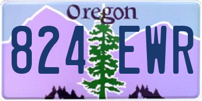 OR license plate 824EWR