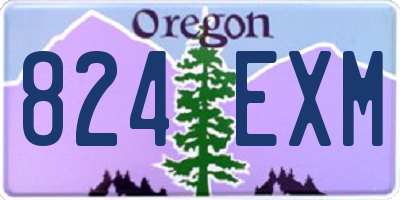 OR license plate 824EXM