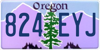 OR license plate 824EYJ