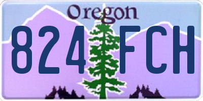 OR license plate 824FCH