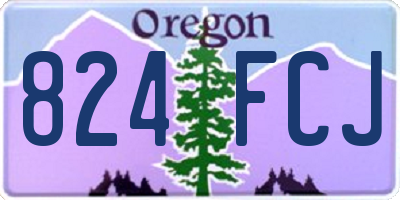 OR license plate 824FCJ