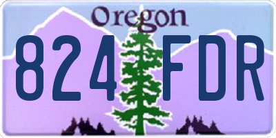 OR license plate 824FDR