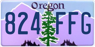 OR license plate 824FFG