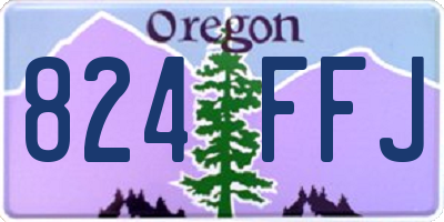 OR license plate 824FFJ