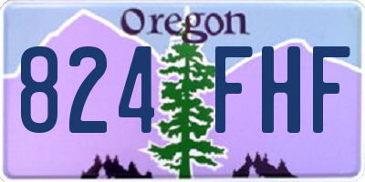 OR license plate 824FHF