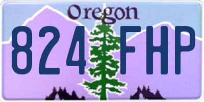 OR license plate 824FHP