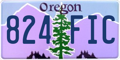 OR license plate 824FIC