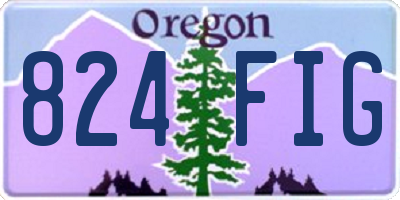 OR license plate 824FIG