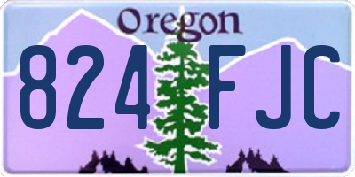 OR license plate 824FJC