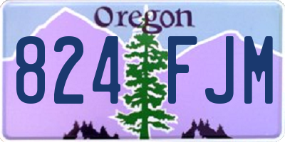 OR license plate 824FJM