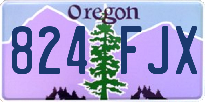 OR license plate 824FJX