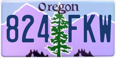 OR license plate 824FKW