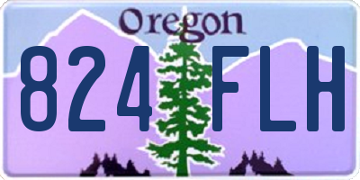 OR license plate 824FLH