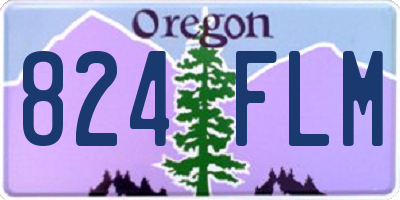 OR license plate 824FLM