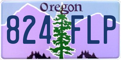 OR license plate 824FLP