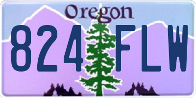 OR license plate 824FLW