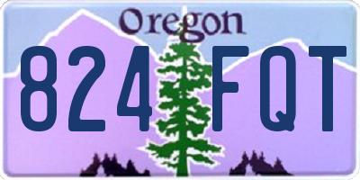 OR license plate 824FQT