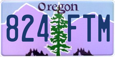 OR license plate 824FTM