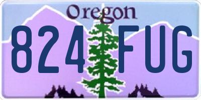 OR license plate 824FUG