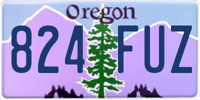 OR license plate 824FUZ