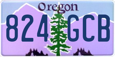 OR license plate 824GCB
