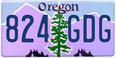OR license plate 824GDG