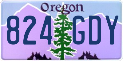 OR license plate 824GDY