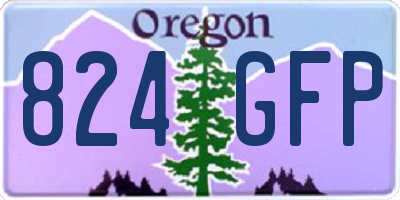 OR license plate 824GFP