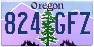 OR license plate 824GFZ