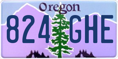 OR license plate 824GHE