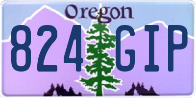 OR license plate 824GIP