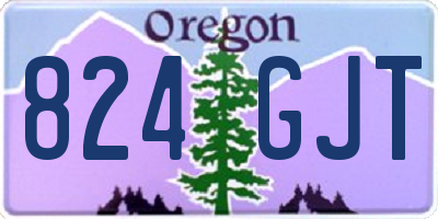 OR license plate 824GJT
