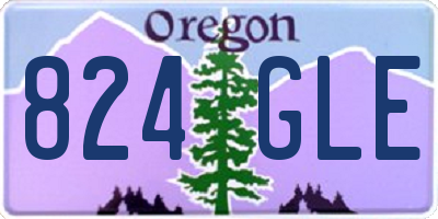 OR license plate 824GLE