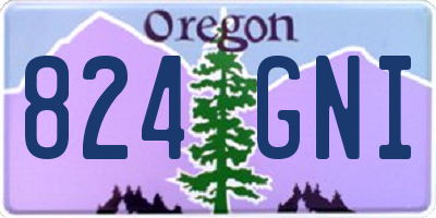 OR license plate 824GNI