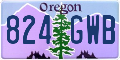 OR license plate 824GWB