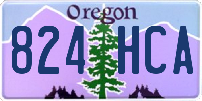 OR license plate 824HCA