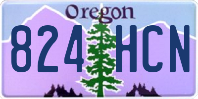 OR license plate 824HCN