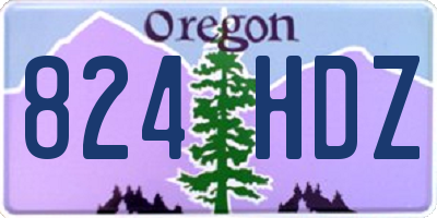 OR license plate 824HDZ