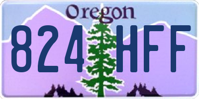 OR license plate 824HFF