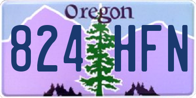 OR license plate 824HFN