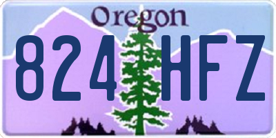 OR license plate 824HFZ