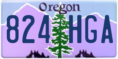 OR license plate 824HGA