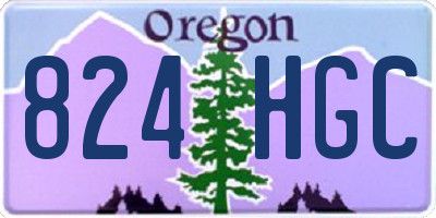 OR license plate 824HGC
