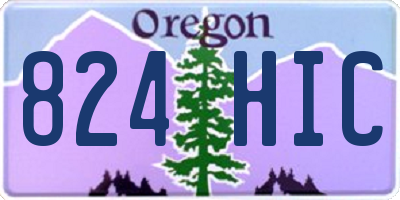 OR license plate 824HIC