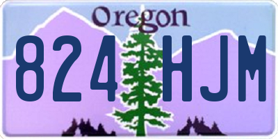 OR license plate 824HJM