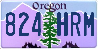 OR license plate 824HRM