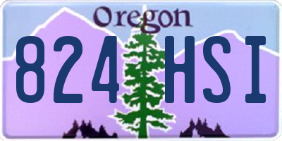 OR license plate 824HSI