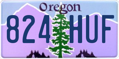 OR license plate 824HUF