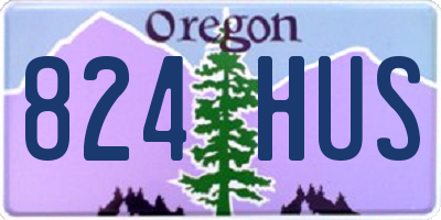 OR license plate 824HUS