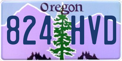 OR license plate 824HVD
